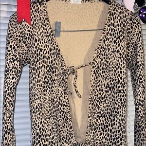 cheetah print top